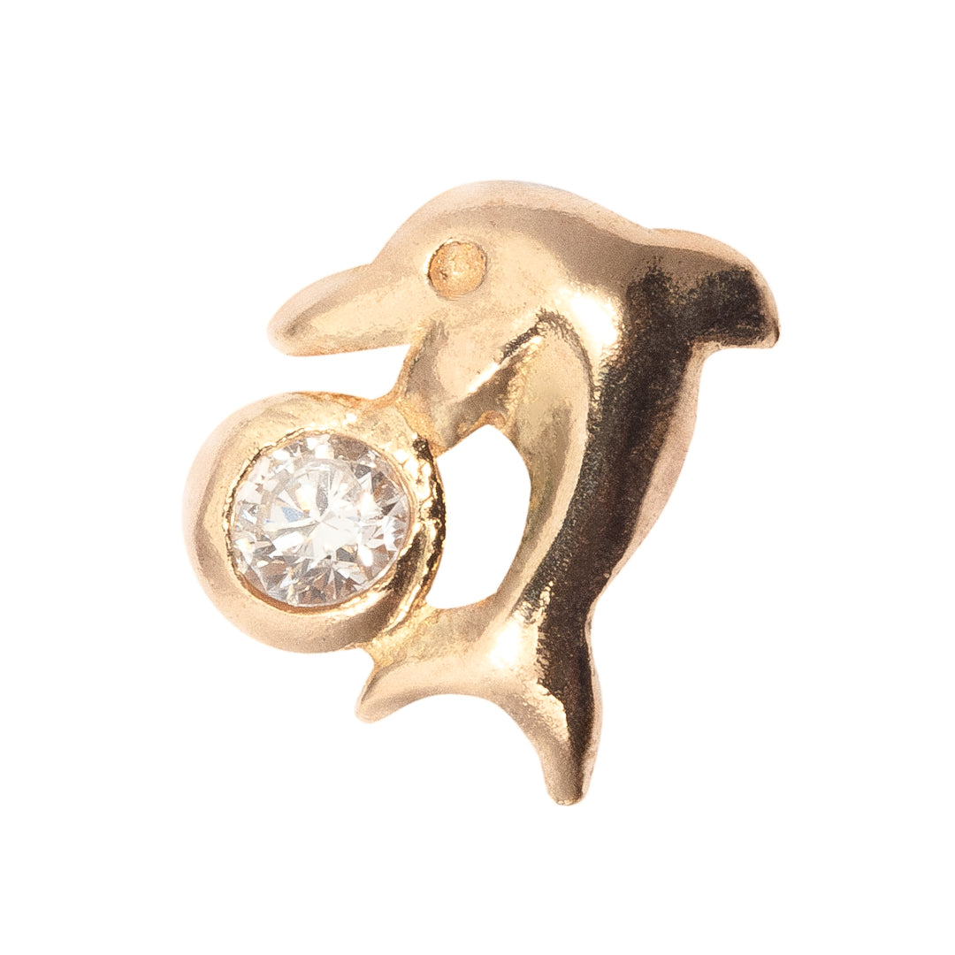 Diamond Dolphin Tooth Gem