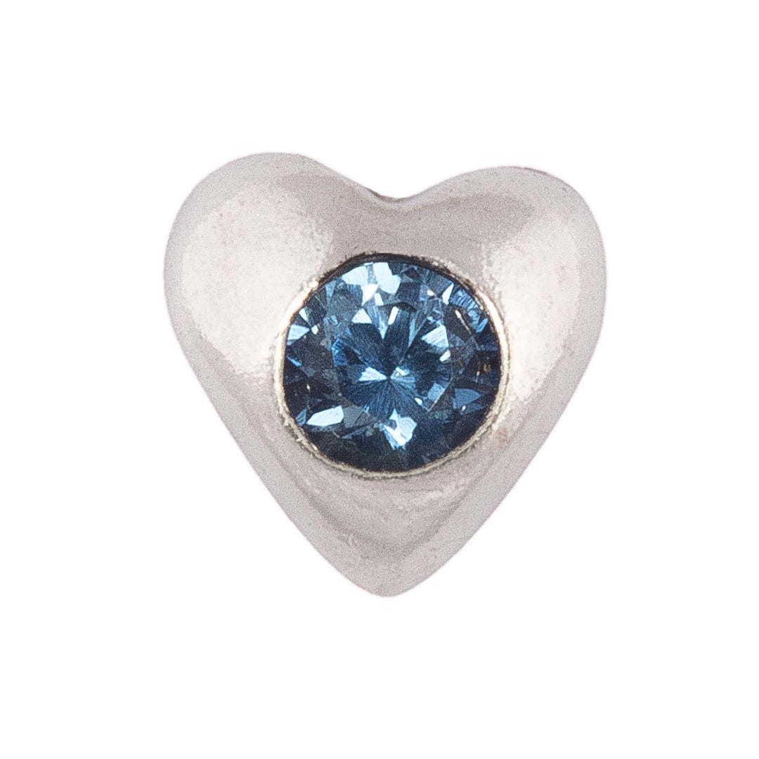 Sapphire Heart Tooth Gem