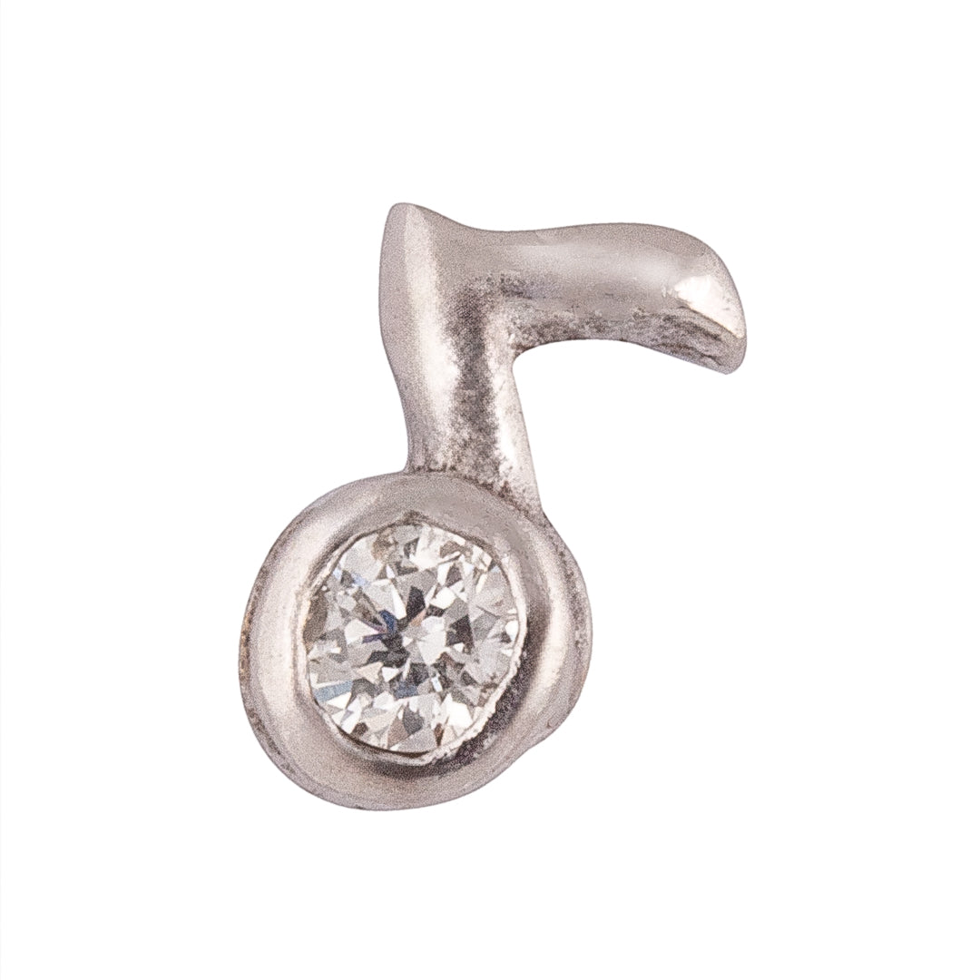 Diamond Music Note Tooth Gem