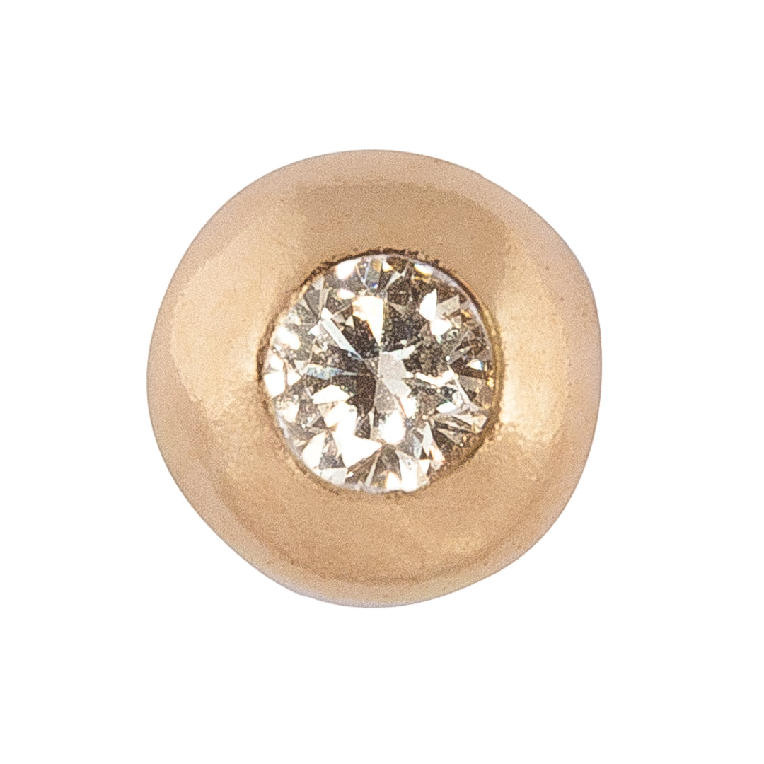 Diamond Round Tooth Gem