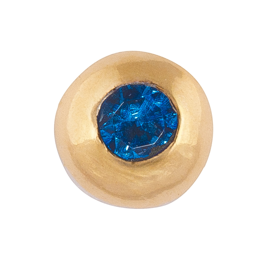 Sapphire Round Tooth Gem