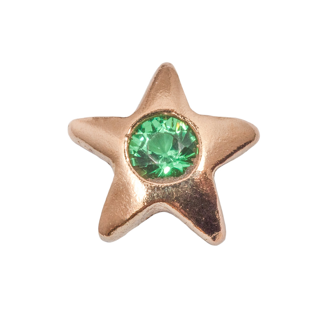 Emerald Star Tooth Gem